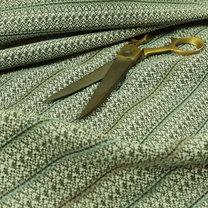 Horizontal Striped Pattern Brown White Colour Upholstery Fabric JO-1309 - Roman Blinds