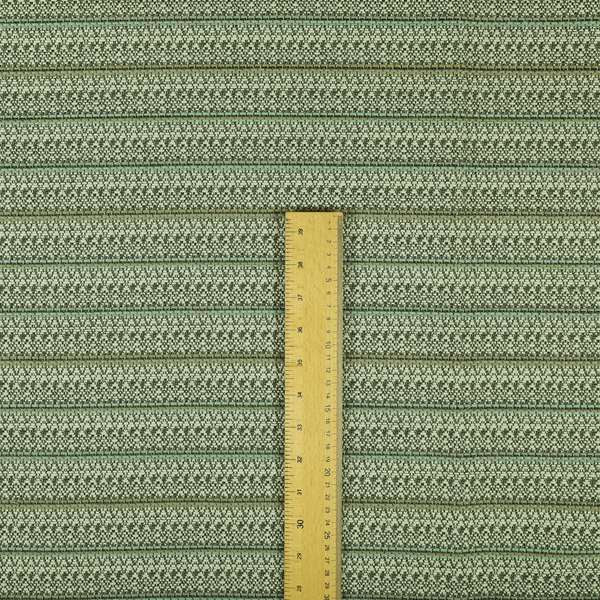 Horizontal Striped Pattern Brown White Colour Upholstery Fabric JO-1309 - Handmade Cushions