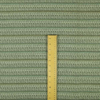 Horizontal Striped Pattern Brown White Colour Upholstery Fabric JO-1309 - Made To Measure Curtains