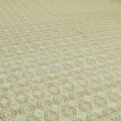 Brown Colour Geometric Vertically Aligned Striped Chenille Furnishing Fabric JO-1312