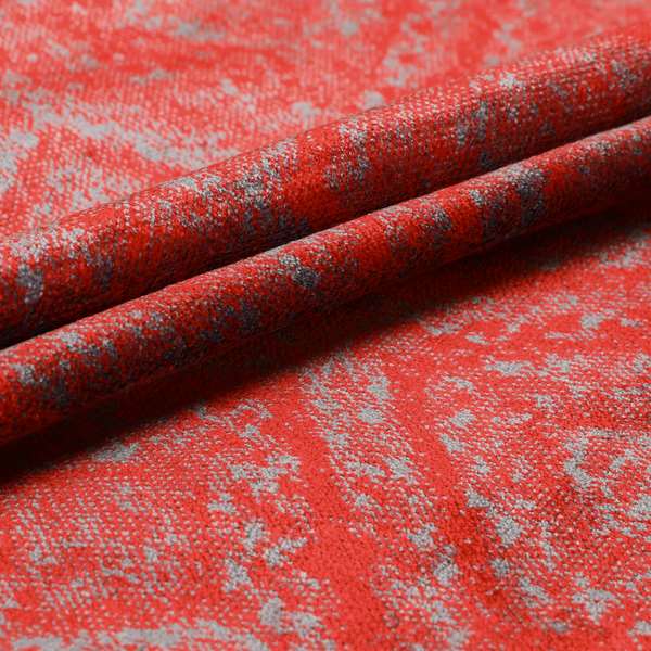 Cubed Geometric Modern Shaped Red Purple Colour Heavy Velvet Upholstery Fabric JO-1315 - Roman Blinds