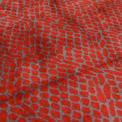 Violet Purple Red Colour Pebble Effect Pattern Soft Velvet Upholstery Fabric JO-1353 - Made To Measure Curtains