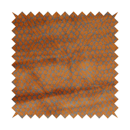 Violet Purple Orange Colour Pebble Effect Pattern Soft Velvet Upholstery Fabric JO-1354 - Made To Measure Curtains