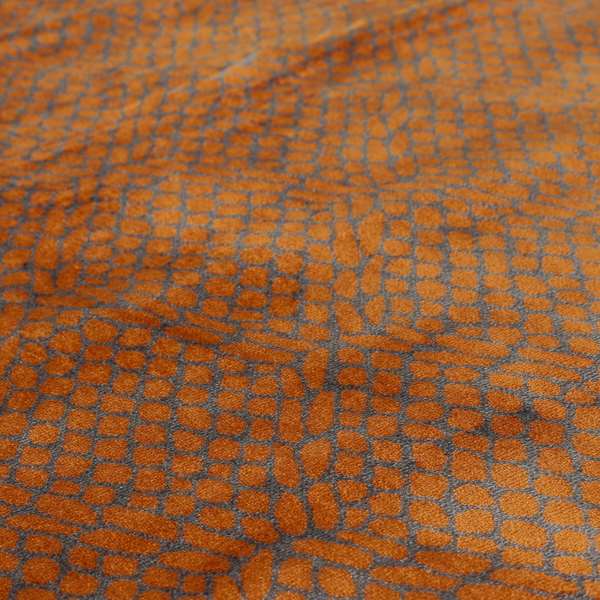 Violet Purple Orange Colour Pebble Effect Pattern Soft Velvet Upholstery Fabric JO-1354 - Roman Blinds