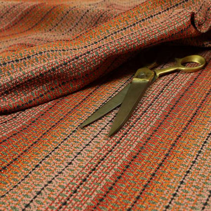 Red Pink Orange Shades Of Colour In Small Eclipsed Pattern Upholstery Fabric JO-1356 - Handmade Cushions