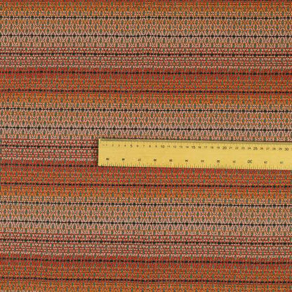 Red Pink Orange Shades Of Colour In Small Eclipsed Pattern Upholstery Fabric JO-1356 - Roman Blinds