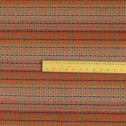 Red Pink Orange Shades Of Colour In Small Eclipsed Pattern Upholstery Fabric JO-1356