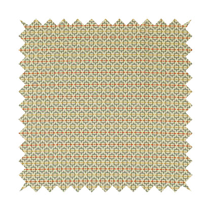 Beige Grey Coloured Small Uniformed Geometric Pattern Upholstery Fabric JO-1357 - Roman Blinds