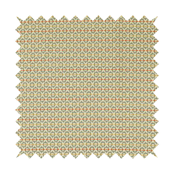 Beige Grey Coloured Small Uniformed Geometric Pattern Upholstery Fabric JO-1357 - Handmade Cushions