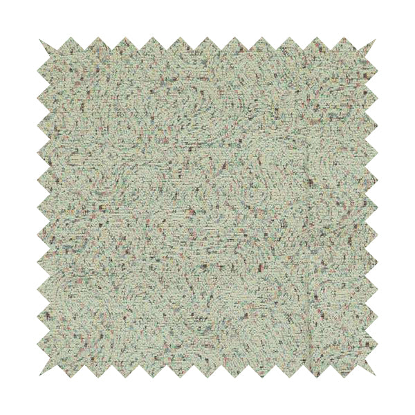 Abstract Pattern In White With Multi Coloured Background Chenille Upholstery Furnishing Fabric JO-1365 - Handmade Cushions