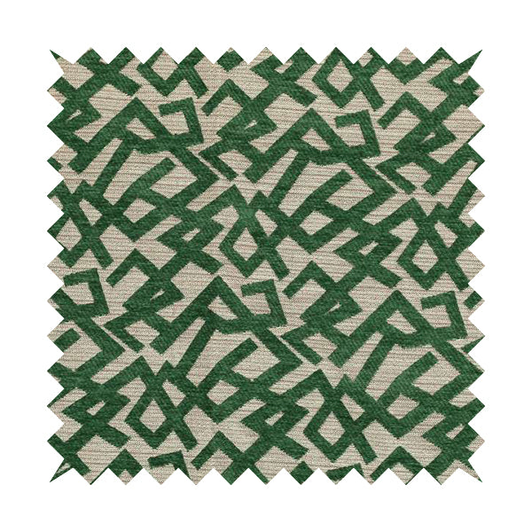 Green Raised Chenille Silver Background Soft Textured Chenille Material Upholstery Fabric JO-1371 - Handmade Cushions