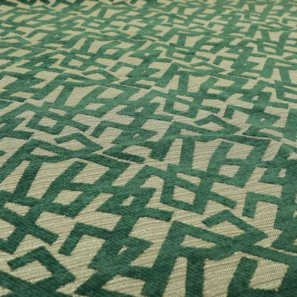 Green Raised Chenille Silver Background Soft Textured Chenille Material Upholstery Fabric JO-1371 - Made To Measure Curtains