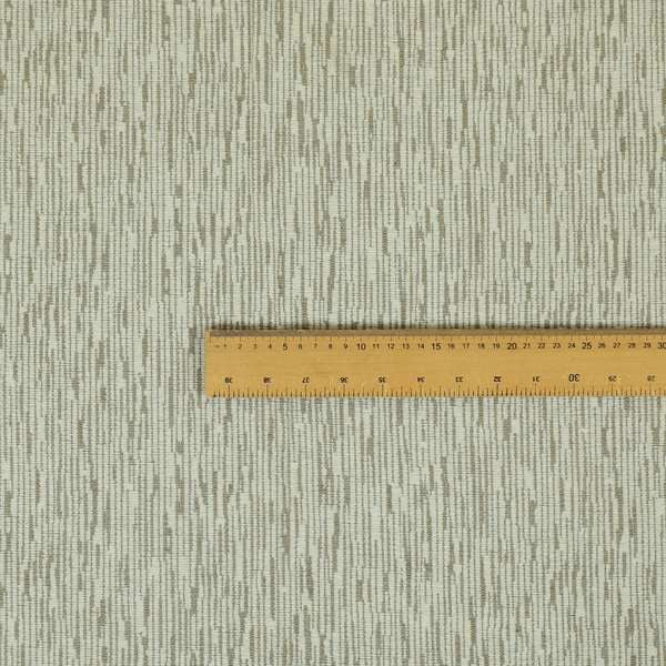 Semi Plain In White Brown Soft Textured Chenille Upholstery Furnishing Fabric JO-1384 - Roman Blinds