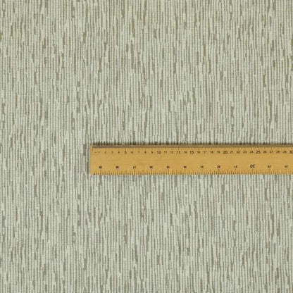 Semi Plain In White Brown Soft Textured Chenille Upholstery Furnishing Fabric JO-1384 - Handmade Cushions