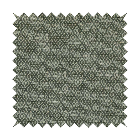 Small Motif Symmetry Geometric Pattern Chenille Grey Colour Chenille Upholstery Fabric JO-1402