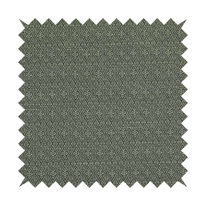 Small Motif Symmetry Geometric Pattern Chenille Grey Colour Chenille Upholstery Fabric JO-1409 - Roman Blinds