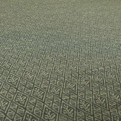 Small Motif Symmetry Geometric Pattern Chenille Grey Colour Chenille Upholstery Fabric JO-1409