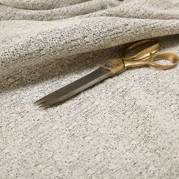 Gloria Plain Textured Chenille Upholstery Fabric In Cream Colour JO-150 - Made To Measure Curtains