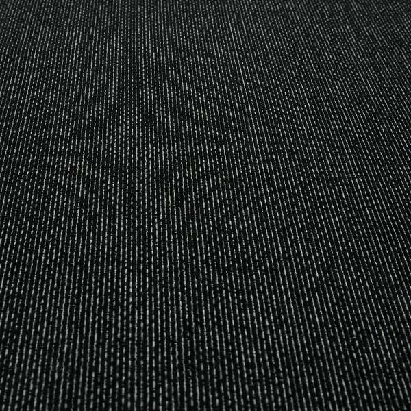 Gloria Plain Textured Chenille Upholstery Fabric In Black Colour JO-152 - Roman Blinds