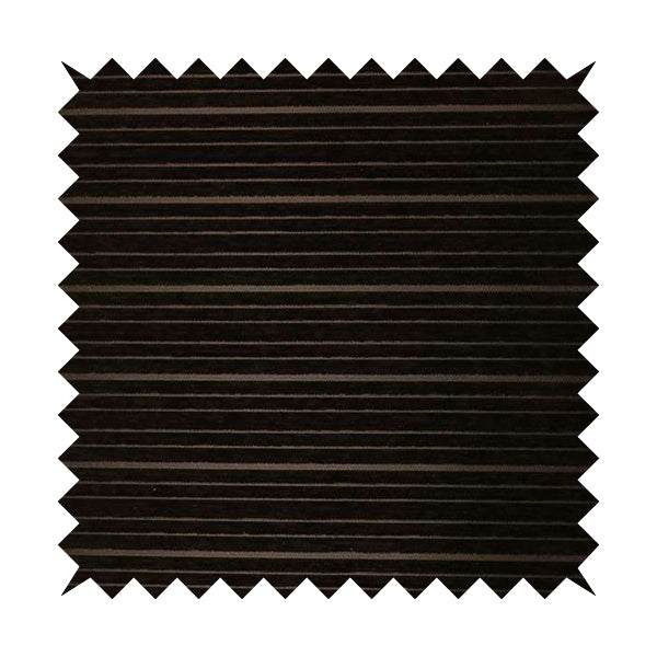 Vegas Brown Shine Effect Striped Pattern Soft Chenille Upholstery Fabric JO-153 - Roman Blinds