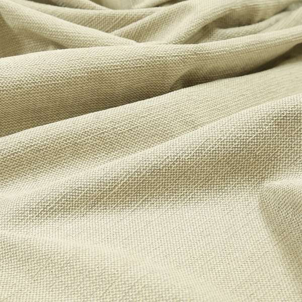 Umbria Plain Woven Chenille Fabric In White Beige Colour Fabric JO-155 - Roman Blinds