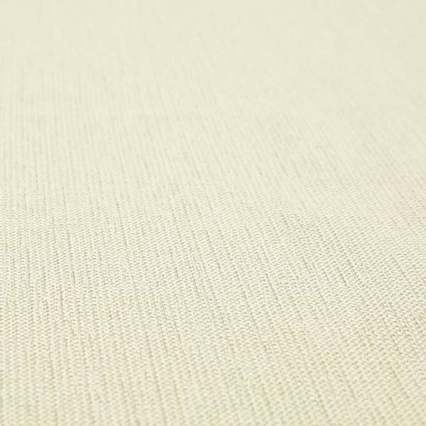 Umbria Plain Woven Chenille Fabric In White Beige Colour Fabric JO-155