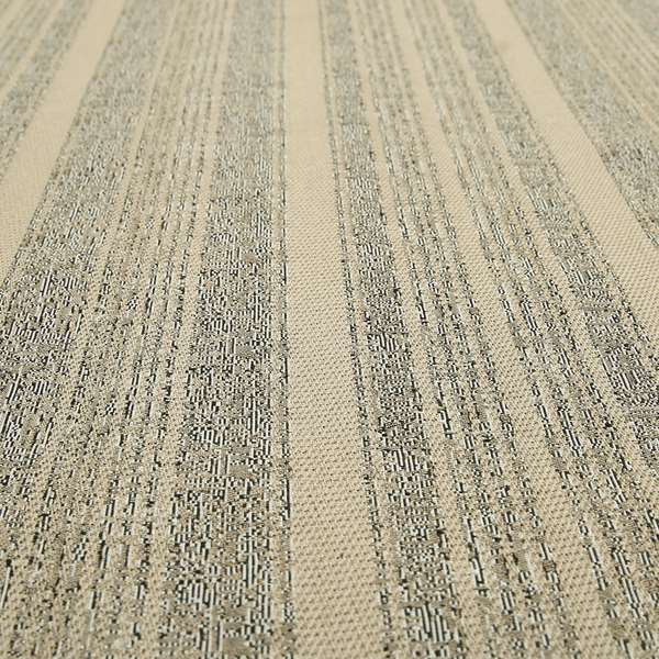 Upholstery Interior Quality Brown Dessert Striped Pattern Chenille Fabric JO-161 - Roman Blinds