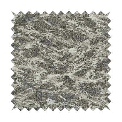 Grey Beige Yorkshire Dales Stone Effect Pattern Soft Chenille Fabric JO-171 - Roman Blinds