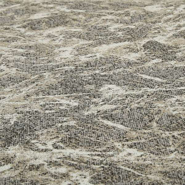 Grey Beige Yorkshire Dales Stone Effect Pattern Soft Chenille Fabric JO-171 - Made To Measure Curtains