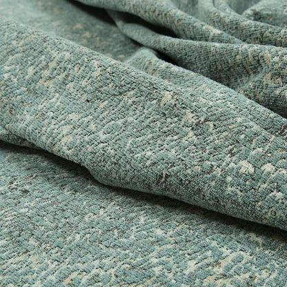 Teal Beige Camouflage Effect Pattern Soft Chenille Fabric JO-172 - Roman Blinds