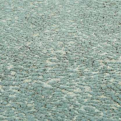 Teal Beige Camouflage Effect Pattern Soft Chenille Fabric JO-172 - Roman Blinds