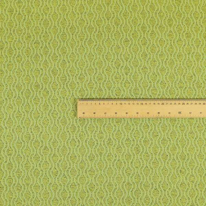 Piccadilly Collection Eclipse Pattern Woven Upholstery Green Chenille Fabric JO-173 - Made To Measure Curtains