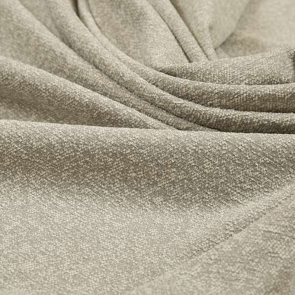 Umbria Plain Textured Woven Chenille Fabric In White Colour Fabric JO-178