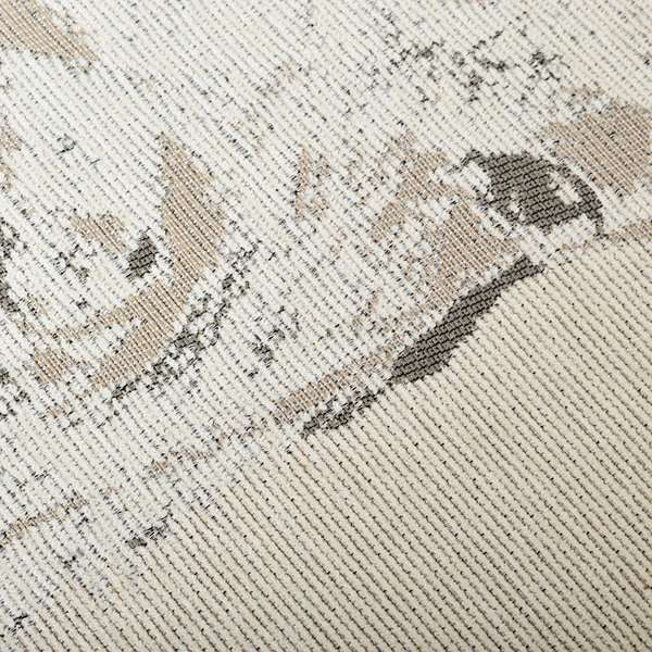Beige Colour Stag Head Animal On Plain Background Pattern Soft Chenille Upholstery Fabric JO-212 - Roman Blinds