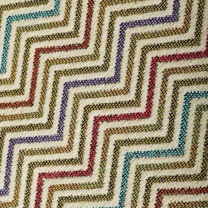 Multi Coloured Chevron Striped Soft Chenille Upholstery Fabric JO-229 - Roman Blinds