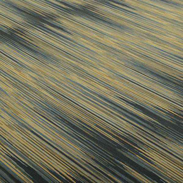 Sunset Look Thin Airbrush Stroke Stripe Pattern Yellow Blue Colour Chenille Upholstery Fabric JO-245 - Roman Blinds