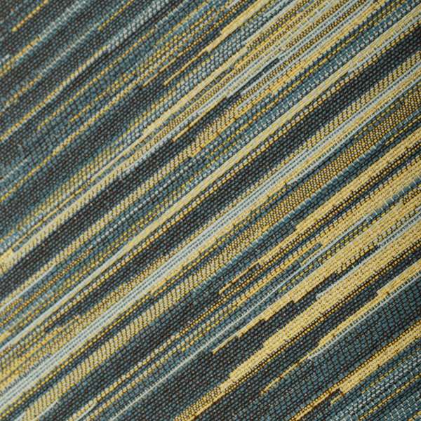 Sunset Look Thin Airbrush Stroke Stripe Pattern Yellow Blue Colour Chenille Upholstery Fabric JO-245 - Roman Blinds