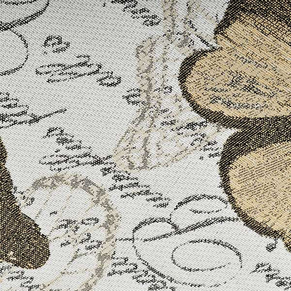 Natural White Pale Brown Colour Butterfly Animal Inspired Soft Chenille Upholstery Fabric JO-253 - Roman Blinds