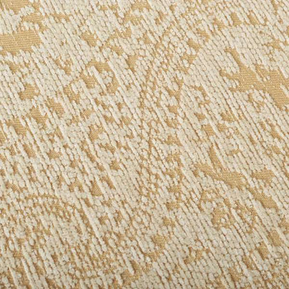 Cream Beige Paisley Pattern Soft Chenille Upholstery Fabric JO-256 - Roman Blinds