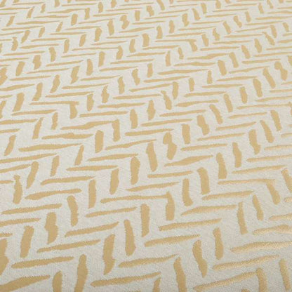 Cream Beige Designer Small Stripe Pattern Soft Chenille Upholstery Fabric JO-257 - Roman Blinds