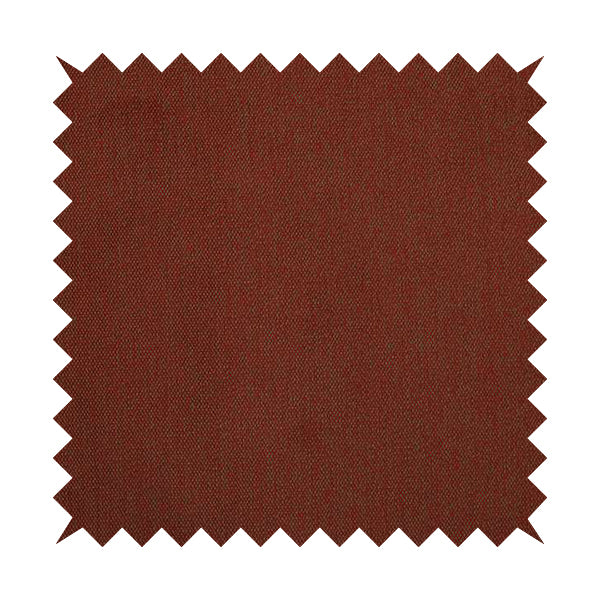 Highland Collection Luxury Soft Like Cotton Plain Red On Brown Colour Chenille Upholstery Fabric JO-282 - Roman Blinds