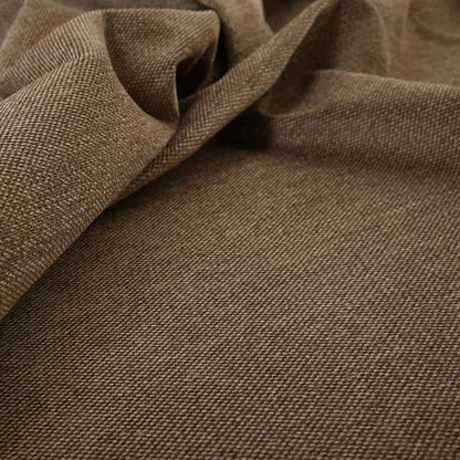 Highland Collection Luxury Soft Like Cotton Plain Light Brown Colour Chenille Upholstery Fabric JO-283