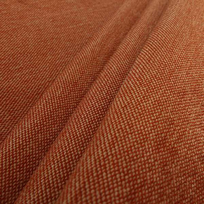 Highland Collection Luxury Soft Like Cotton Plain Orange Peach Colour Chenille Upholstery Fabric JO-286