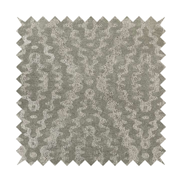 Lomasi Metallic Tones Fabric Silver Grey Colour Zigg Zagg Pattern Furnishing Fabric JO-290 - Roman Blinds