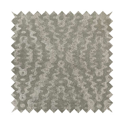 Lomasi Metallic Tones Fabric Silver Grey Colour Zigg Zagg Pattern Furnishing Fabric JO-290 - Made To Measure Curtains