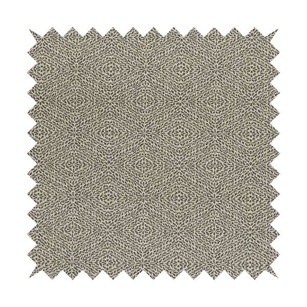 Geometric Diamond Self Pattern Grey Colour Chenille Upholstery Fabric JO-33 - Roman Blinds