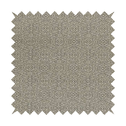 Geometric Diamond Self Pattern Grey Colour Chenille Upholstery Fabric JO-33 - Roman Blinds