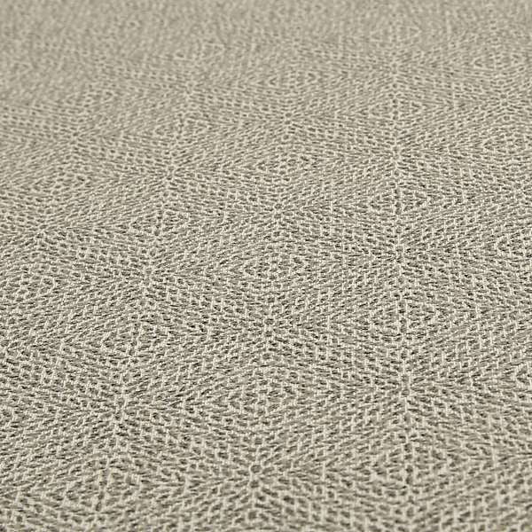 Geometric Diamond Self Pattern Grey Colour Chenille Upholstery Fabric JO-33 - Roman Blinds