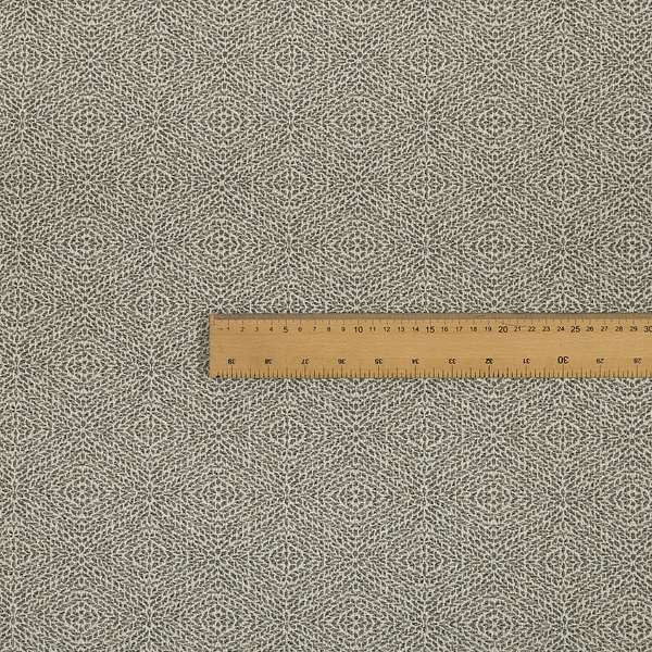 Geometric Diamond Self Pattern Grey Colour Chenille Upholstery Fabric JO-33 - Roman Blinds