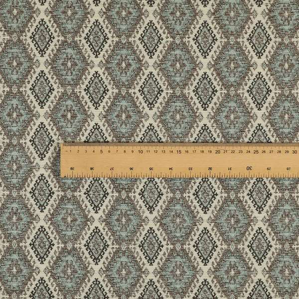 Juanita Small Motif Diamond Pattern In Brown Colour Interior Designer Fabrics JO-356 - Roman Blinds